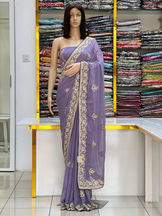 Dilkash Dori The Heart Motif Rangoli Silk Saree Collection