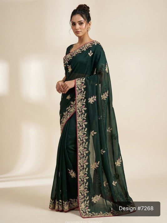 The Enchanting Silk-Blend Saree Collection