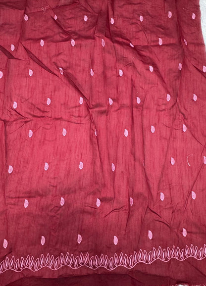 Premium Crunchy Chiffon Saree with Elegant Embroidery Border – Soft, Lightweight & Party Wear